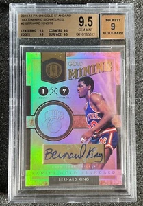 2010-11 Gold Standard GOLD 14KT AUTO / 99 BERNARD KING HOF #2 BGS GEM 9.5 AUTO 9 - Bild 1 von 10