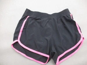 ZELLA Size L (10-12) Girls BLK Drawstring Stretch Waist Lined Running Shorts 721 - Picture 1 of 7