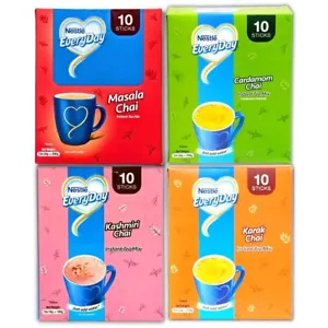 3 - Mezcla instantánea de té Nestlé Everyday Chai solo agrega agua caliente, 30 sobres - Imagen 1 de 26