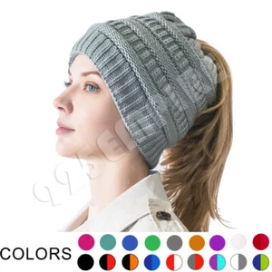 Gorra de esquí de invierno cola de caballo para mujer - Imagen 1 de 71