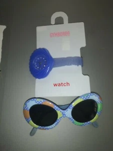 Gymboree Mermaid Magic blue shell watch and little girl sunglasses accessory lot - Picture 1 of 1
