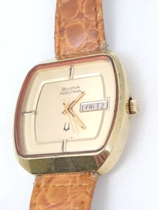 ๐ฅ๐ฅ Rare! Vintage! BULOVA ACCUTRON - 218 2 Tuning Fork - Day/Date Wristwatch !! - Picture 1 of 24