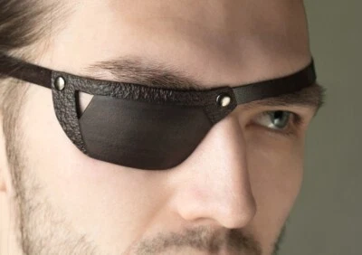 Leather Eye Patch, Eye Patch, One Eye, Man Eye Patch, Woman Eye Patch, Eye Mask - Image 1 of 4