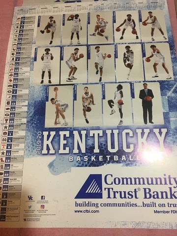 Huge 9 Poster Lot University of Kentucky Wildcats Basketball Schedule/Posters Cover