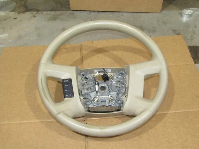 2008-2012 Ford Escape OEM steering wheel (light tan, w/ switch) 08 09 10 11 12 - Image 1 of 4