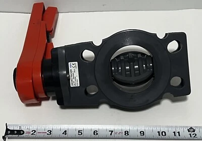 Georg Fischer +GF+ Type 367 3" PVC-U Manual 4 Lug Butterfly Valve PN10 d90DN80 - Image 1 of 4