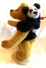 DEB CANHAM "BOSWORTH & CHI CHI" MINIATURE 3" LITTLE GEM TEDDY BEAR WITH PANDA 