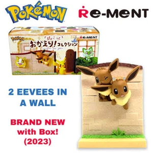 Pokemon - 2 EEVEES IN A WALL - Waited For You - RE-MENT Figure #2 (NEW) 2023 Ed. - Picture 1 of 8