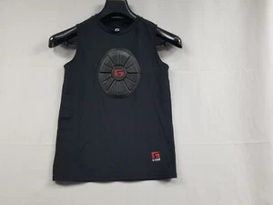 G-FORM Youth Pro Sternum Baseball Shirt Sleeveless Black Chest Pad Large - Picture 1 of 7