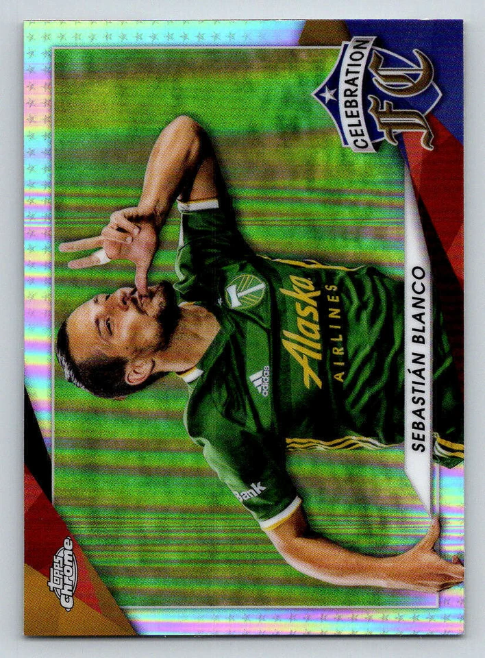 2021 Topps Chrome MLS Celebration FC #CFC14 Sebastian Blanco (ref 185595) - Image 1 of 2