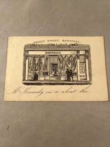 Maryport UK Antique Trade Advertising Card Crosby Street Kennedy Victorian - Picture 1 of 7