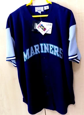 KEN GRIFFEY JR HOF Starter MLB Blue Mariners Jersey #24 Size XL New with Tags - Image 1 of 4