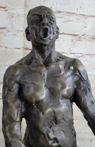 Lo último Fundido Decoración del Hogar Escultura de Bronce Mármol Estatuilla Figura Desnudo Oferta - Imagen 1 de 5