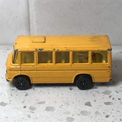 VTG Corgi Juniors Yellow Mercedes Benz School Bus Diecast Toy Great Britain - Image 1 of 4