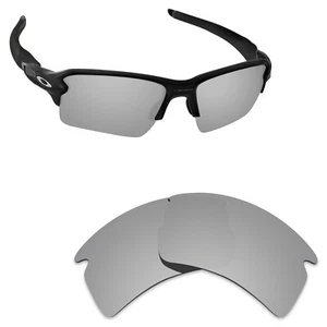 Newest Replacement Lenses for-Oakley Flak 2.0 XL Silver Titanium Polarized - Picture 1 of 3