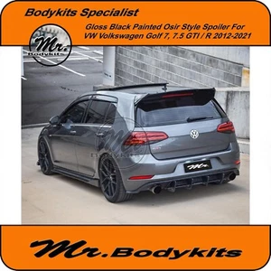 Volkswagen Golf 7/7.5 GTI/R 12-21 Gloss Black Clubsport Style Rear Spoiler Wing - Picture 1 of 10