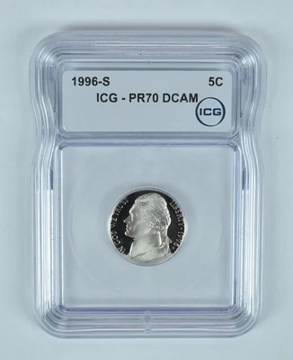 1996-S Jefferson Nickel PR70 DCAM ICG *6361 - Image 1 of 4