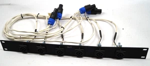 Snyder Electronics 1U Rack Panel 6 Female XLR 6 Way 6 Part WORKING System D351 - Picture 1 of 9