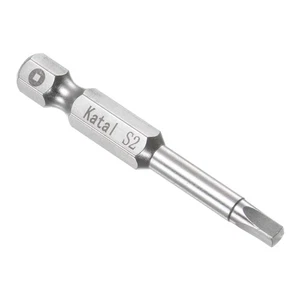 Magnetic Square Bits S2 S2 Steel 5 Point Screwdriver Bits - Imagen 1 de 5