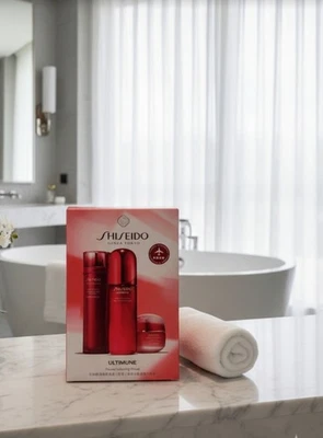 Shiseido Ultimune Power Infusing Ritual Set Essence Serum Cream Ginza Tokyo Eude - Image 1 of 4