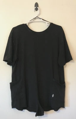 Camiseta Free People FP Movimiento Mameluco Talla Grande Hot Shot Lavada Negra De Gran Tamaño Foto 1 de 4