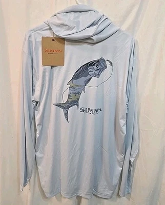 Simms Men's Tech Hoody-Artist Series 2024 Bimini Tarpon Fishing Shirt XL NWT  - Image 1 of 4