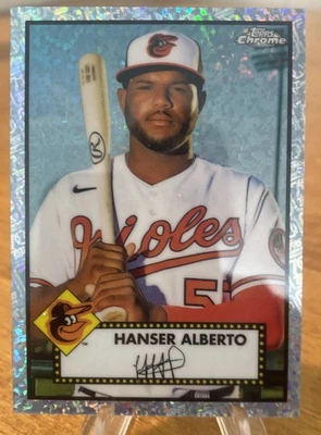 2021 Topps Chrome Platinum Anniversary - Hanser Alberto #367 26/70 - Image 1 of 2