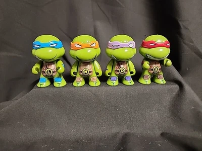 Kidrobot TMNT Ooze Set of 4 Regular Teenage Mutant Ninja Turtles Figures No Acc - Image 1 of 4