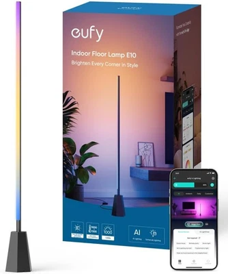 NEW eufy Indoor Smart Floor Lamp E10 RGBWW LED 16 Million Colors 1700 Lumens - Image 1 of 4