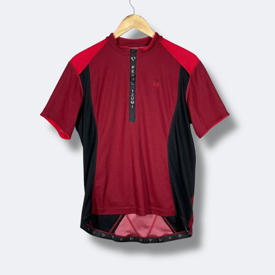 Camiseta deportiva elástica básica Pearl Izumi para hombre grande roja negra Foto 1 de 4