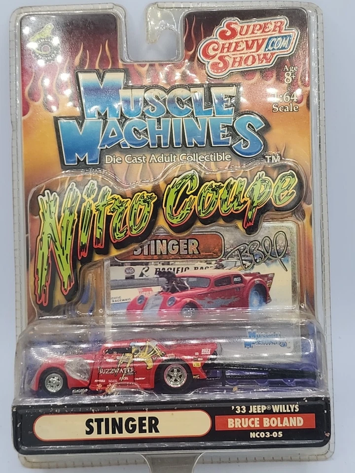 Muscle Machines Stinger 33 Jeep Willys Nitro Coupe Bruce Boland Rec NC03-05 - Image 1 of 4