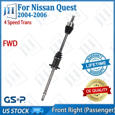 OE Front Right Passenger CV Axle Shaft For 2004 05 06 Nissan Quest V6 3.5L FWD - Image 1 of 4