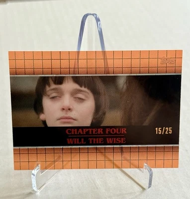 Topps Stranger Things 2025 High-Tek Will the Rise naranja/25 C-12 Foto 1 de 2