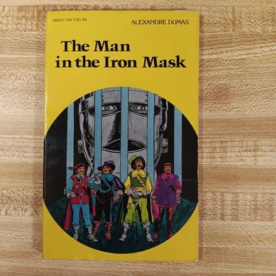 Man in the Iron Mask Dumas 1984 B&W Pocket Classics Comic Paperback Vintage 80s - Image 1 of 4