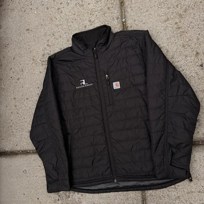 Carhartt Rain Defender Puffer Jacket Mens XL Black Insulated Relaxed Fit - Image 1 of 4