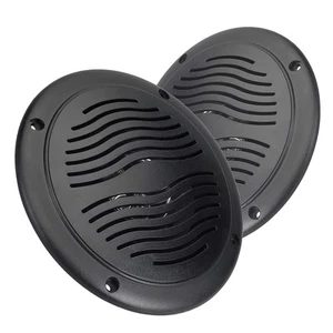 5" Water Resistant Dual Cone Marine Speakers with Grills - Pair - Picture 1 of 9