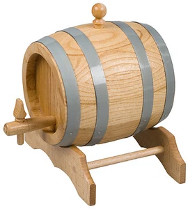Eichenfass Weinfass Holzfass Fass Faß Eichenfaß Schnapsfass Whiskyfass 3 Liter - Bild 1 von 7