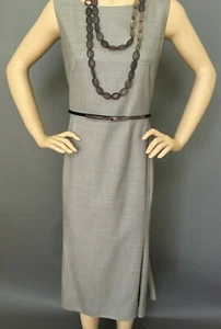 New and Authentic Max Mara Sheath Classy Wool Dress, Size 6, MSRP $925.00 Italy - Picture 1 of 10