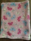 Parents Choice Plush Fleece Pink Butterfly Baby Security Blanket 30"x36"