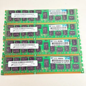RAM pour serveur 32 Go (4 x 8 Go) 2 Rx8 PC3L-12800R 1600 MHz RAM certifiée HP Micron RAM - Photo 1/4