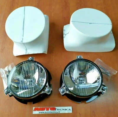 COPPIA PORTA FARI DA PARAURTI PEUGEOT 106 1300 RALLY FARI 150 MM WESEM PORTAFARI - Imagen 1 de 4