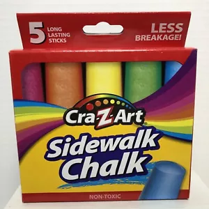 Sidewalk Chalk Color Confezione da 5 Spessi Meno Rotture Cra-Z-Art - Foto 1 di 2