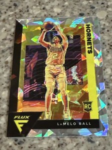 LaMelo Ball 2020-21 Flux Basketball #201 Cracked Ice Prizm RC-Hornets-NBA 