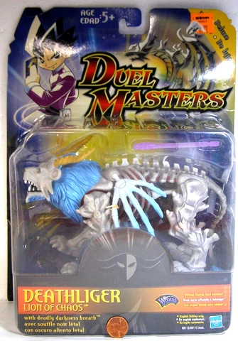 Hasbro Action Figure Duel Masters Deathliger Lion of Chaos 2003 Damaged Card SGH Cover