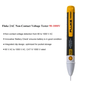 Fluke 2AC 90-1000V Non-contact Voltage Tester ACV Detector CAT IV Voltalert - Picture 1 of 2