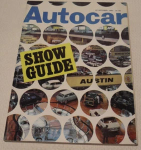 Autocar 12. Oktober 1967 Triumph Herald, Paris Show, Sunbeam Rapier, Jaguar E-Type - Bild 1 von 7