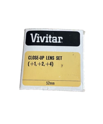 VTG Vivitar 52mm Lens Set +1 +2 +4  - Image 1 of 3