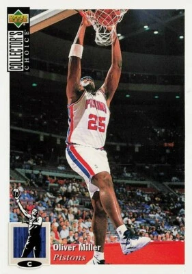 1994-95 Collector's Choice Detroit Pistons Basketball #293 Oliver Miller - Image 1 of 2