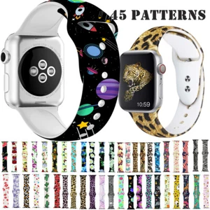 Replacement Silicone Sports Strap Band For Apple Watch Series 654321 38/40 42/44 - Picture 1 of 130