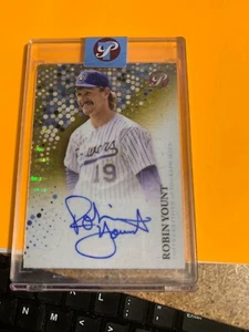 2022 Topps Pristine Robin Yount Gold Refractor 15/50 Autograph - Bild 1 von 1